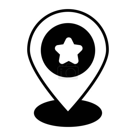 Ilustración de Location pin vector icon isolated on white background - Imagen libre de derechos