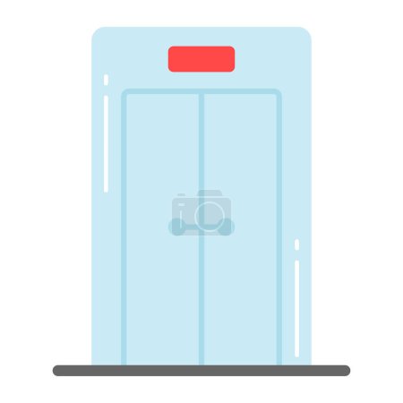 Illustration for An editable vector of elevator in trendy style, lift icon - Royalty Free Image