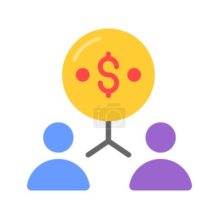Illustration for Download this beautifully designed icon of stakeholders in modern style - Royalty Free Image