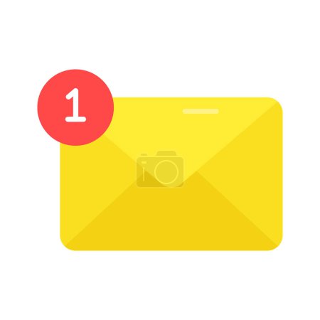 Illustration for Mail notification icon in editable style, well design vector of email notification - Royalty Free Image