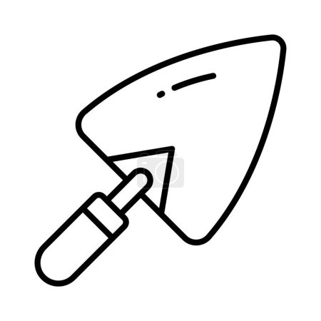 Ilustración de Diseño de vectores de pala en estilo moderno, icono de herramientas de construcción - Imagen libre de derechos