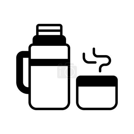 Ilustración de Un icono del termo de té en estilo editable, listo para usar y descargar - Imagen libre de derechos
