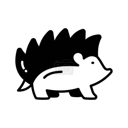 Illustration for Creatively designed icon of hedgehog in editable style, easy to use and download - Royalty Free Image