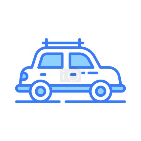 Téléchargez les illustrations : Attrapez cette icône soigneusement conçue de la voiture dans un style moderne, icône prête à l'emploi - en licence libre de droit