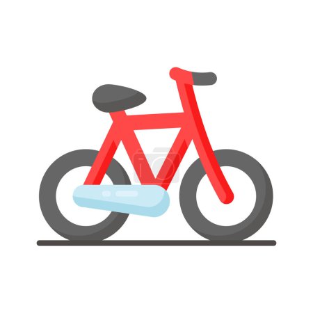 Téléchargez les illustrations : Conception d'icône de vélo dans un style moderne, conception vectorielle de vélo de pédale - en licence libre de droit