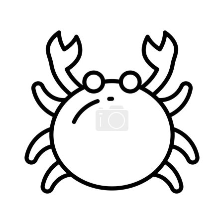 Téléchargez les illustrations : Mettez la main sur ce mignon vecteur de crabe, un animal marin flashy - en licence libre de droit