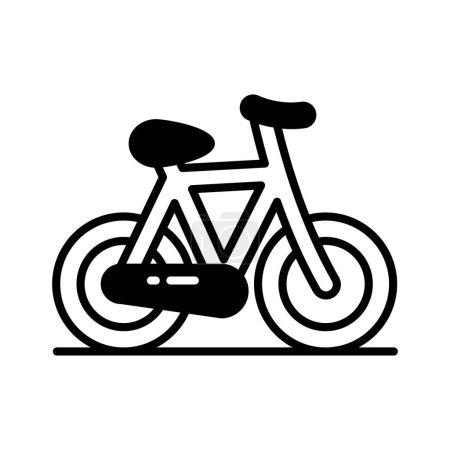 Ilustración de Bicicleta icono de diseño en estilo moderno, pedal bicicleta vector de diseño - Imagen libre de derechos