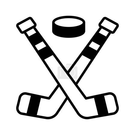 Illustration for Trendy icon of ice hockey in editable style, easy to use and download - Royalty Free Image
