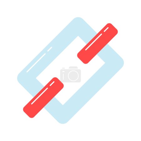 Illustration for Chain link vector design in modern and trendy style, easy to use - Royalty Free Image