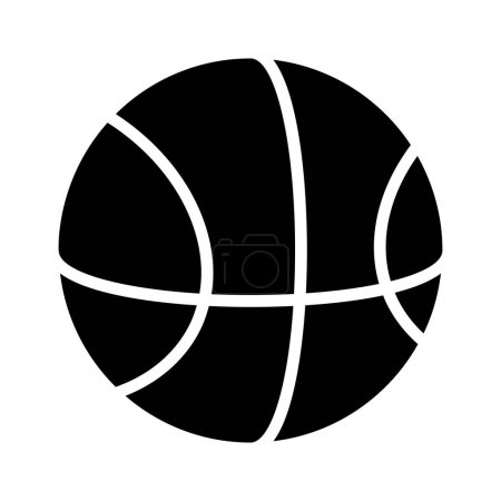 Überprüfen Sie dieses schöne Symbol des Basketball editierbares Design, isoliert auf weißem Hintergrund