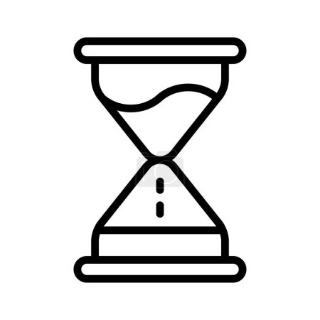 Illustration for An editable vector of hourglass in trendy style, ready to use icon - Royalty Free Image