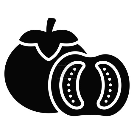 Illustration for Well designed icon of tomatoes in modern style, healthy and organic food - Royalty Free Image