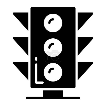 Ilustración de Icono de moda de los semáforos, vector de señales de tráfico. - Imagen libre de derechos