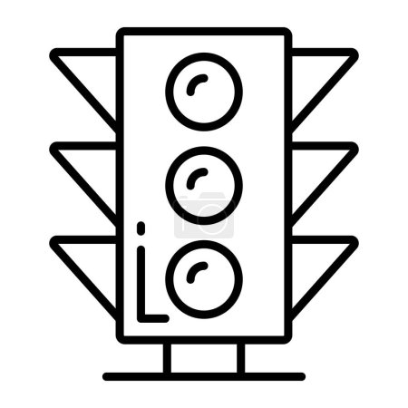 Ilustración de Icono de moda de los semáforos, vector de señales de tráfico. - Imagen libre de derechos