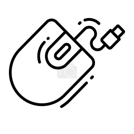 Ilustración de Diseño del vector del ratón de la computadora, icono accesorio de la computadora. - Imagen libre de derechos