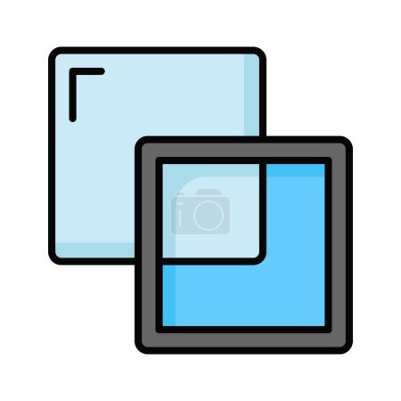 Illustration for Arrangement things on layers, layers stacked on top of each other, layers vector design - Royalty Free Image