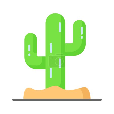 Illustration for Cactus vector design, beautifully designed icon of dessert - Royalty Free Image