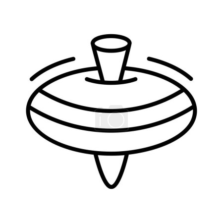 Ilustración de Spinning diseño de vectores superior en estilo de diseño moderno, listo para usar zumbido icono superior - Imagen libre de derechos