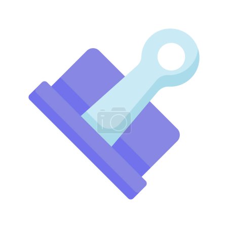 Illustration for Bulldog clip vector design, icon of binder in modern style, paper clip - Royalty Free Image