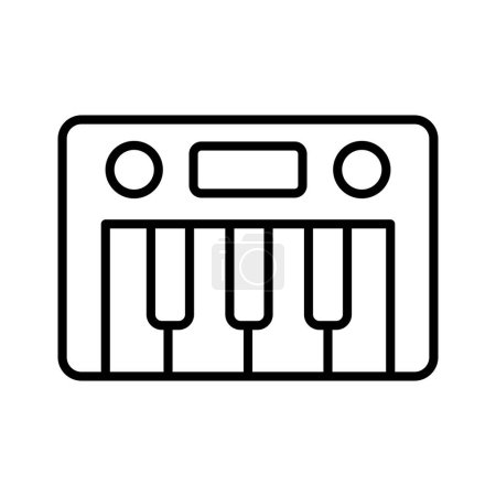 Illustration for Get your hold on this beautifully designed vector of piano, musical instrument - Royalty Free Image