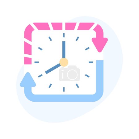 Visually perfect icon of deadline in flat design style