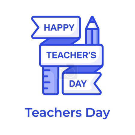 Be the owner of this beautiful happy teachers day logotype icon, up for premium use