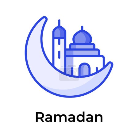 Well designed ramadan moon vector design, ready to use icon