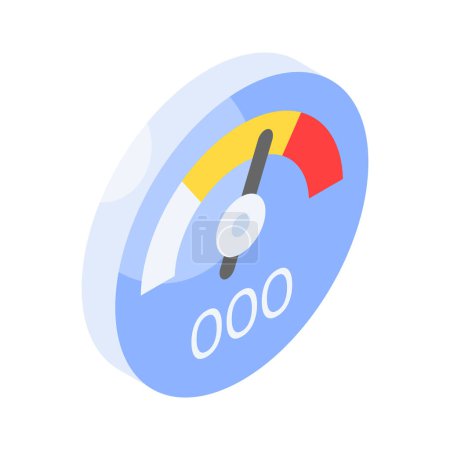 Grab this carefully crafted speedometer vector in modern and editable style, speed indicator sign