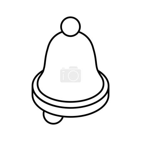 Visually perfect notification bell isometric vector design, ringing bell icon