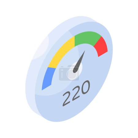 Grab this carefully crafted speedometer in modern and editable style, speed indicator sign