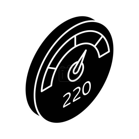 Grab this carefully crafted speedometer in modern and editable style, speed indicator sign