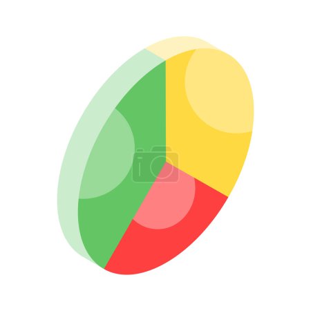 Coge este icono cuidadosamente elaborado de Pie Graph, vector de análisis de negocios