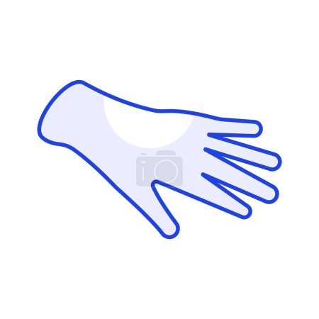 Well designed isometric icon of medical gloves in trendy style