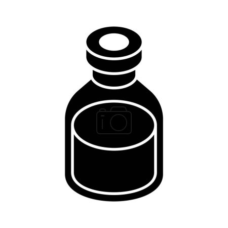 Healthy syrup, vector of syrup bottle in modern style