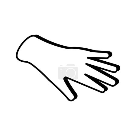 Well designed isometric icon of medical gloves in trendy style