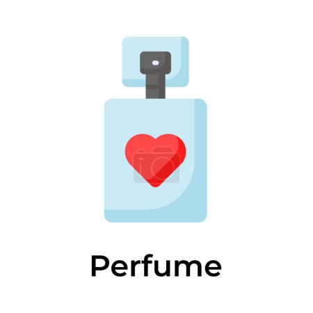 Laden Sie trendige Ikone des Parfüms, Duftflaschenvektor