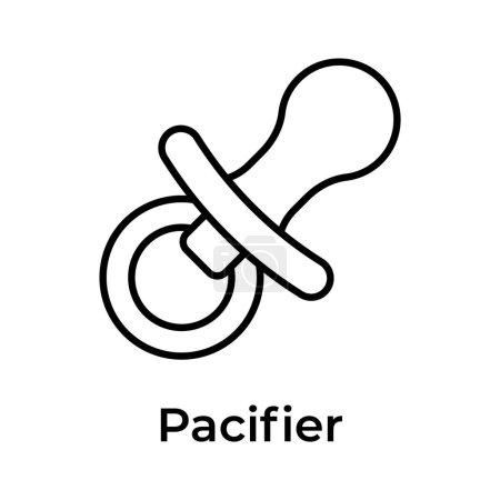 Grab this beautifully designed icon of pacifier, nipple vector design
