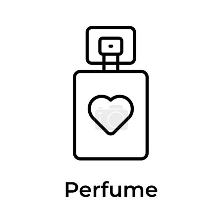 Laden Sie trendige Ikone des Parfüms, Duftflaschenvektor