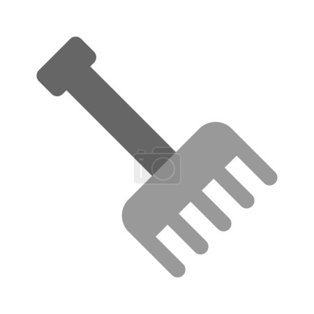 Illustration for Download this premium vector of Garden Rake in editable style, ready to use icon - Royalty Free Image