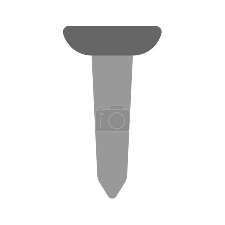 Check this creatively designed vector of nail in trendy style, premium icon