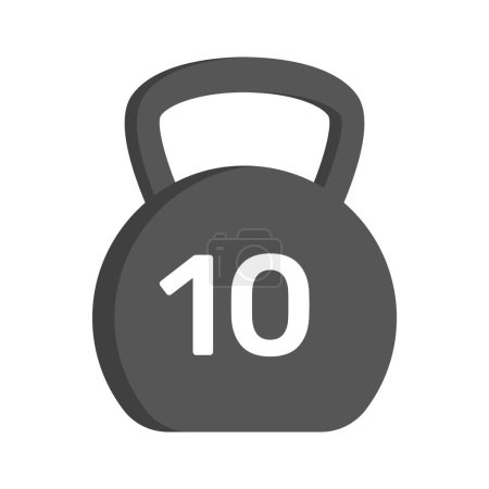 Illustration for Download this premium icon of gym kettlebell, weight ball vector design - Royalty Free Image