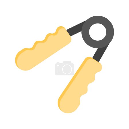 Illustration for Well designed flat icon of hand grip, fitness equipment, hand gripper - Royalty Free Image