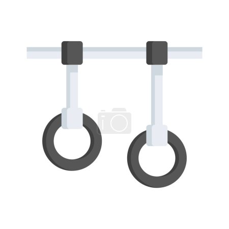 Grab this amazing flat style icon of gymnastic rings, ready to use and download