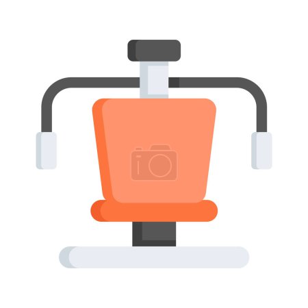 Grab this beautifully designed flat icon of Gym machine, workout equipment
