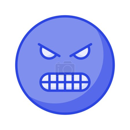 Hate emoji vector design in trendy style, ready to use icon