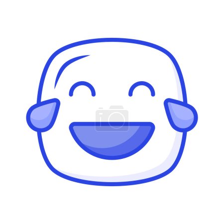 Une icône comestible de rire emoji, facile à utiliser et à télécharger