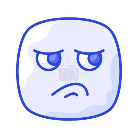 Design vectoriel emoji dégoûté, vecteur unique personnalisable