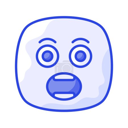 Oh My God expresión diseño de vectores emoji, vector editable