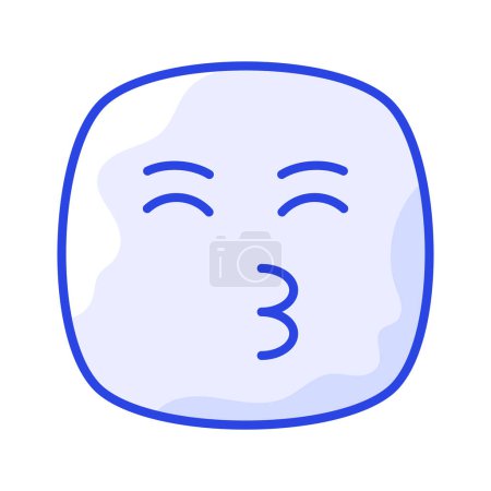 Embrasser emoji conception vectorielle, icône prête à l'emploi