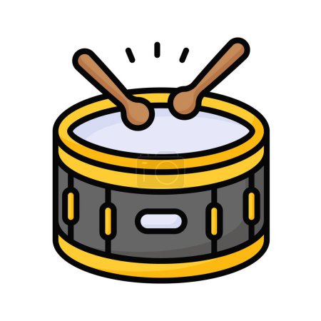 Un vector fácil de usar de tambor de caja, diseño de icono editable